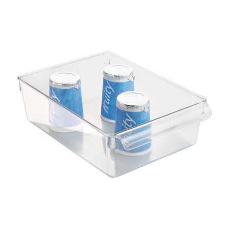 INTERDESIGN STORAGE BIN CLEAR 8""W 69630